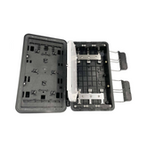 Caja de Distribución de Fibra Óptica 24 Empalmes con 16 Acopladores y Splitter PLC SC/APC - Fibralink